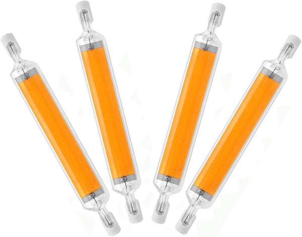 118mm 20W R7S LED Bulb (4 Pack), 200W Halogen Equivalent, 3000K Warm White, J Type T3, 360 Beam Angle