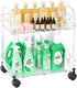 Betoveren 2 Tier Utility Rolling Cart with Wheels Multifunctional Storage Cart Under Desk Storage Organizer with Handle