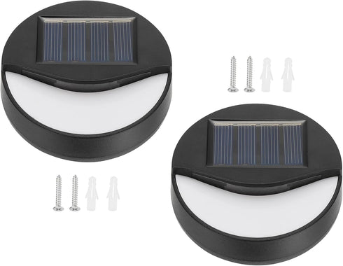 PATIKIL Solar Lights Outdoor Waterproof, 2Pack Wall Sconce LED Stair Light for