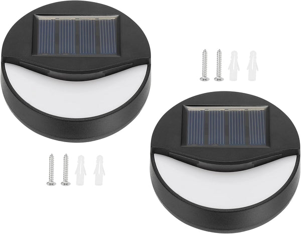PATIKIL Solar Lights Outdoor Waterproof, 2Pack Wall Sconce LED Stair Light for