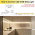 12V 4000K IP65 480LEDs/M 4000Lm CRI>90 16.4ft/5M TOPAI COB LED Strip Light Natural White Waterproof Super Bright Self