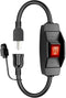 KASONIC 1.5 FT Extension Cord with Switch, 14/3 AWG Gauge, Heavy Duty Cable with Safety Cover