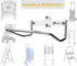 SS304 JBscoop Ladder Hanger for Garage Wall, Ladder Storage Strollers and Folding Chair, Heavy Duty Lader Holder Rust