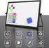 OWill Black Dry Erase White Board - 16inX12in Large Magnetic Desktop White Board with Stand, Portable Double-Sided Easel