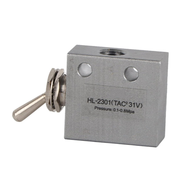 HL2301 3 Position 2 Port Mechanical Toggle Switch Pneumatic Valve