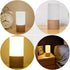 Wooden LED Night Light Table Lamp with USB Port, RGB Color Changing Bedside Lamp, Modern Japanese Beech Wood Cylinder