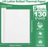 TUXIYA 5 8.5"x11" 130 Rolls Thermal Printer Paper US Letter Size, BPA free Quick-Dry Thermal Paper,Thermal Printing