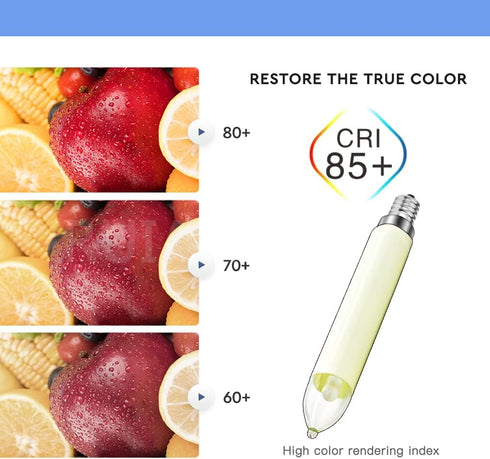 E14 Bulb 0.2W 8-55V Dimmable (Pack 2) Ruiandsion LED Night Light Chandelier Pendant Candelabra Appliance Refrigerator