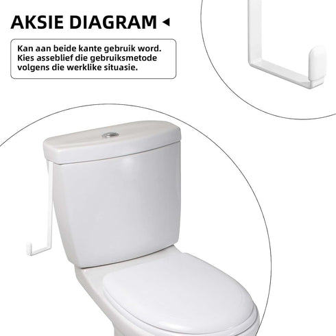 TOYMIS 2pcs Closet Potty Seat Hooks, Multifunctional Z-Shaped Over Door Hooks No Drill Mounting Door Hangers