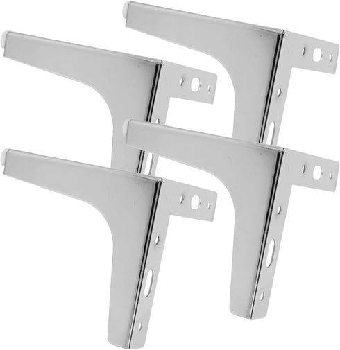 KALLORY 4pcs 13cm Metal Furniture Support Feet Triangle Sofa Legs Cabinet Replacement