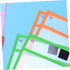 DIYEAH 24pcs Set Dry Erase Pockets Reusable Wipe Sleeves Pen Holder for Office School Random