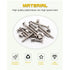 Lhazemu 56pcs M6x40mm/ 50mm/ 60mm/ 70mm/ 80mm Baby Bed Crib Screws Hardware Replacement Kit- Hex Drive Socket Cap