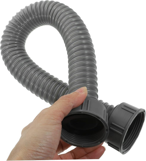 Sink Connecting Extension Drain Hose for Washing Machine, Flexible Drain Tubing for Sink Drain, Double Head Plastic
