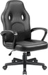 JUMMICO High Back Leather Gaming Chair, 300LBS, Swivel Task Chair with Arms
