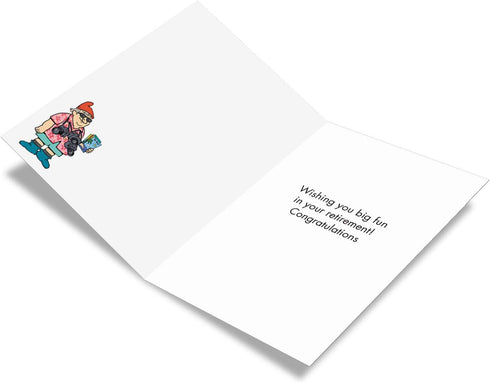 NobleWorks Seven Dwarves of Retirement Funny Card with Envelope C7246RTG