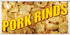 Sign Destination Vinyl Banner Multiple Sizes Pork Rinds Restaurant Cafe Bar B Restaurant &