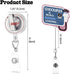 Sixrip Sonographer in Progress Retractable Glitter Irregular Badge Reel with Alligator Clip, Funny Badge Holder Gift