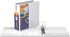 QuickFit View Binder, 3 Inch, Round Ring, White (88050) by QuickFit