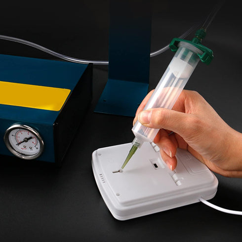 Utoolmart Air Distribution Tube, 10cc Adhesive Syringes Tube Sleeve, Plastic Syringe Dispensing with Piston, 4 Pcs