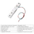 MECCANIXITY 4 Set Digital Load Cell Weight Sensor 20KG + HX711 Module, 24 Bit Precision A/D for DIY Kitchen Scale Kit