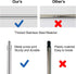 HpCuales Set 5.2FT 3pcs 9Inch Paint Roller Kit,Paint Roller Brush with Stainless Steel Pole and Roller