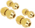 PATIKIL Pipe Extension Joint Connector Set | 2Pcs Free Welding AC Copper Pipe Coupling Adapter Fittings for