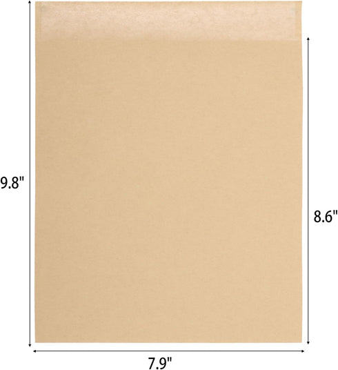200 7.9 8.6 Inch Pcs Paper Sandwich Bags x Greaseproof Wax-lined Brown Lunch Bag Bakery Bags for Cookies Sandwich