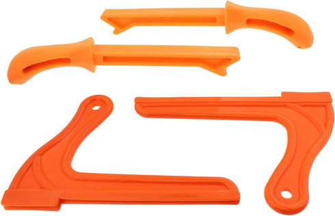 DCT 4 Pack Safety Push Sticks, Straight Table Saw Push Blocks and V Style Wood Working Push Stick Set