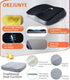 OKEJUNYE Tailbone Memory Foam Seat Cushion, Large Office Chair Cushions Chair Pad for Sciatica Coccyx Lower Back Pain