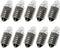 10PCS 2.5V0.3A Mini Screw Base Light Bulbs, E10 Flashlight Bulbs for Home Experiment Circuit Electrical Test