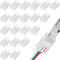 20 Pieces 3 Pin LED Light Connectors, Strip to Wire Quick Connector for 5050 LED RGB Strip Light