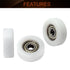 MroMax Roller Idler Bearing Pulley-5 x 25 x 9mm Nylon Wheel with 625ZZ Bearing for Furniture Accessories