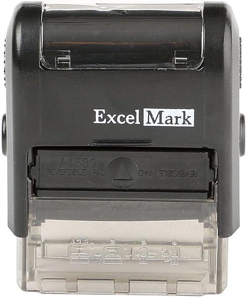 Paid Cash Check Credit - ExcelMark Self-Inking Rubber Stamp - A1539 Red Ink with 5cc Refill Ink