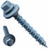 Metal Roofing Screws - #10 x 1.5” Self Tapping Hex Head with EPDM Rubber Washer, Grey (100)