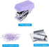 PATIKIL Stapler Set, Metal Portable Desktop Office Stationery, No Jams Stapler with 400 Staples, Purple