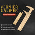 Mini Brass 80mm Double Scale Caliper, Portable Sliding Measurement Tool for Measuring Gemstones and Jewelry Components,