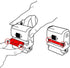 4912 TRODAT Replacement Ink Pad for Printy Self Inking Stamps (Red)