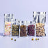 PABCK 100 Pack Clear Front Resealable Mylar Bags, 8.5x14cm, Heat Seal Aluminum Foil for Food Storage
