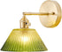 Hardwired Wall Sconce Light, Vintage Wall Sconce with Switch, Gold Wall Light
