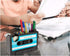Tape Dispenser with Pen Holder - Retro Cassette Heat Tape Dispenser, Cute Roll Holder with Paperclips for Office Storage