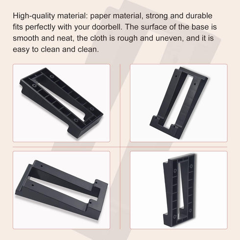 Video Doorbell Mounting/Adapter Plate with Hardware - Vinyl Siding Angle Adjustment for Ring 2, Ring 3, Ring 3 Plus