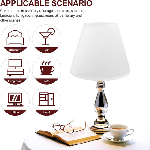 E27/E14 Beaupretty Bedside Lamp Shade Barrel Lampshade Cloth Lampshade Fabric Lamp Cover Decorative Lamp Shade