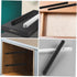 2pcs Veemoon Side Mount Drawer Slides with Wheels Smooth Quiet Sliding Cabinet Glides for Wardrobes Bedside Tables