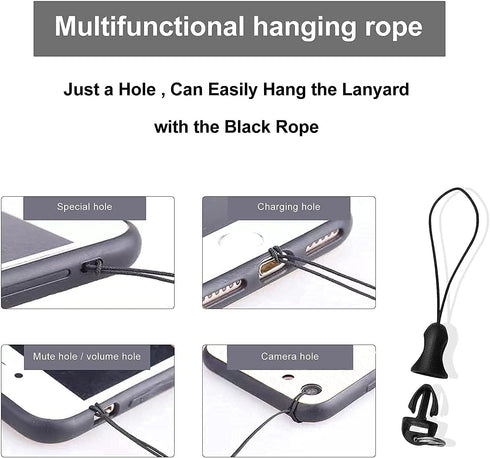 Yiflin Cute Wrist Lanyard for Keys, Keychain, Wallet, ID Holder, Cell Phone, Black & Marble Wristlet Key Chain Holder