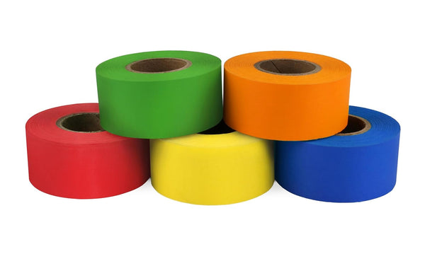 ChromaLabel 1 Inch Colored Masking Tape Variety Pack - 5 Assorted Rolls for Art and Craft Projects
