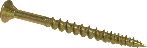 Hillman The Hillman Group 42180 Pro Crafter Wood Screw, 50-Piece, Yellow Zinc, 8 by 2-1/2-Inch