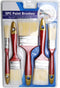 (5 Pack) Paint Brushes 2.5", 2", 1.5", 1", 0.5" for Latex or Oil Based Paints with Comfort Handle