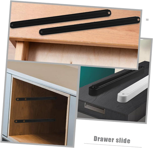 2Pcs SEWACC Track Guide Rail Side Mount Drawer Slides for Smooth Operation Cabinets and Furniture Durable and Easy