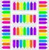 Sticky Notes Flags 1120 Pcs, 7 Color Index Tabs Bright Colors Page Index Stickers for Bookmarks
