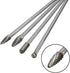 Wolfride 4pcs Long Shank Tungsten Carbide Burr Set, 6mm Shank Die Grinder Burr Set for Metal, 6-Inch Length
